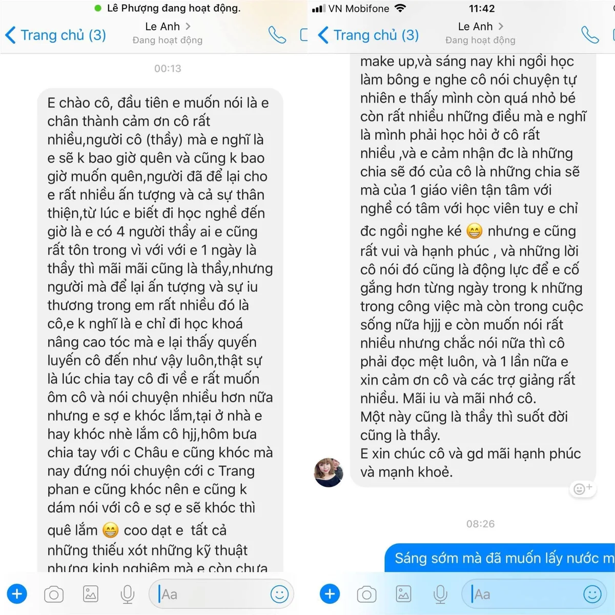 Phản hồi học viên
