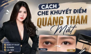 cách che khuyết điểm quầng thâm Phuong Ly Makeup