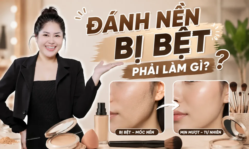 đánh nền bị bệt Phuong Ly Makeup