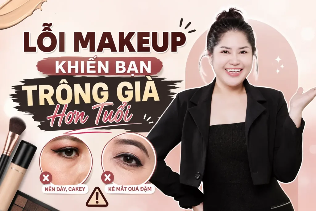 makeup nhìn già hơn do đâu Phuong Ly Makeup
