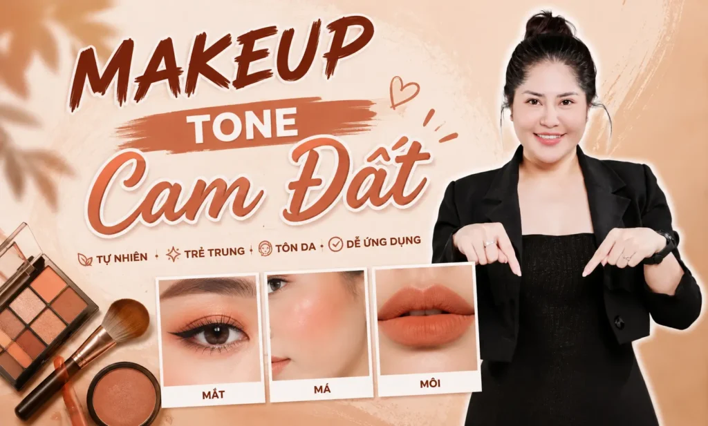 makeup tone cam đất phuong ly makeup