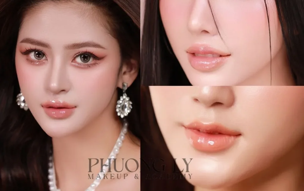 Bước Makeup Tone Hồng Đào Chuẩn Tự Nhiên Phuong Ly Makeup