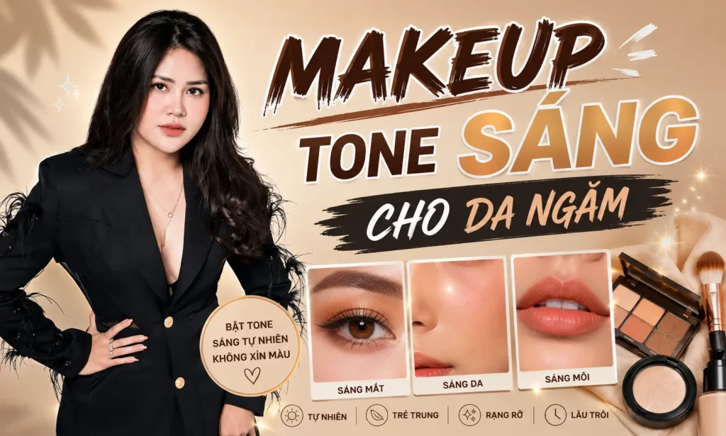 makeup tone sáng Phuong Ly Makeup