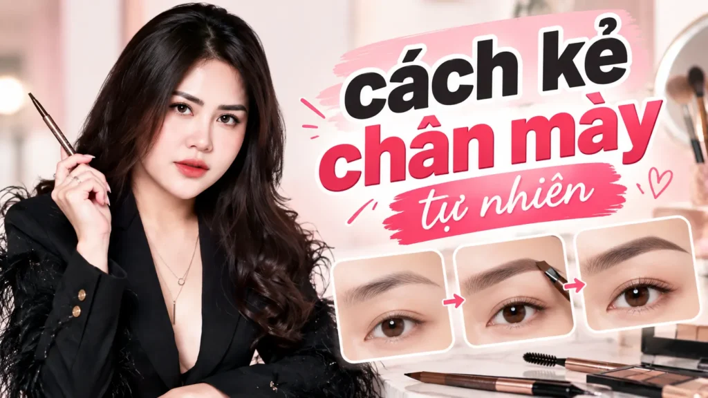 cách kẻ chân mày tự nhiên